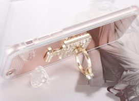 香水瓶型スマホリング画像