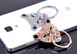 猫型スマホリング画像